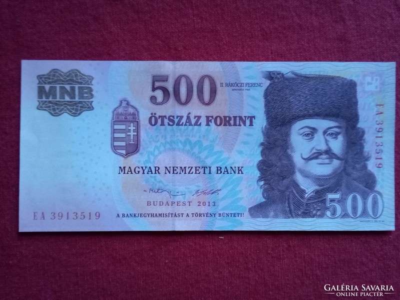 500 Ft papír pénz hajtatlan gyönyörű állapotban 2013 UNC