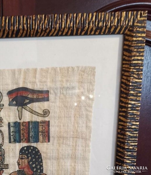 Egyiptomi eredeti papirusz kép kerettel