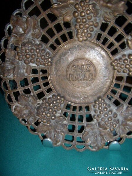 Decorative bowl - Ganz-Mávag memorial (copper, cast, beautifully crafted)