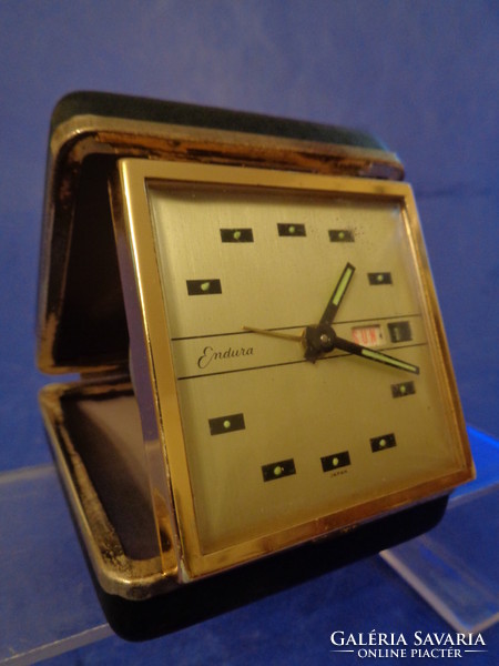 Ca 1960 Japanese alarm clock with date