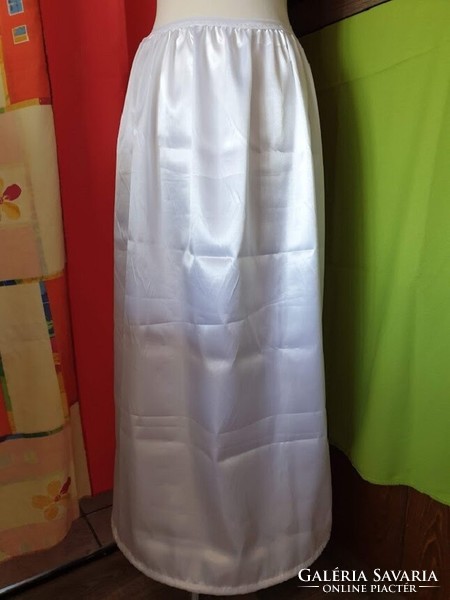 ESKÜVŐ ASZ17 - 1 körös fehér szatén menyasszonyi alsószoknya, abroncs