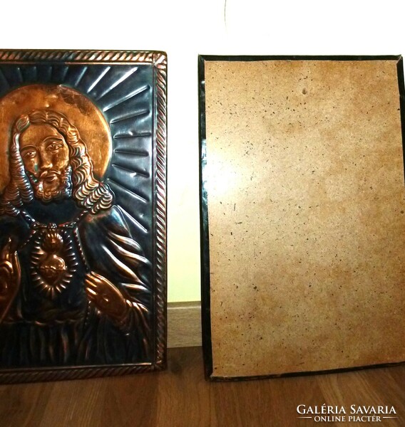 2 Bronze plate embossing of the holy image
