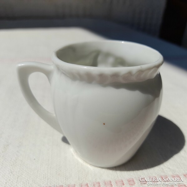 Art nouveau mini porcelain flower memory mug