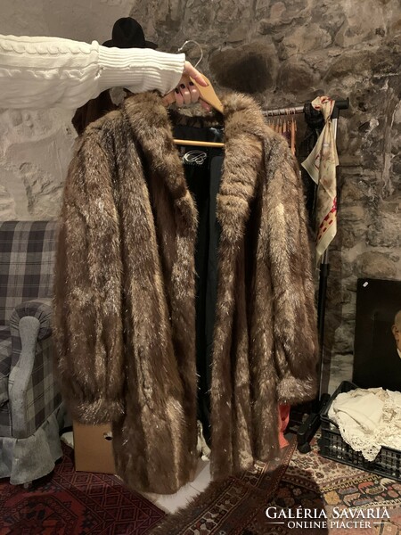 Short mink fur coat