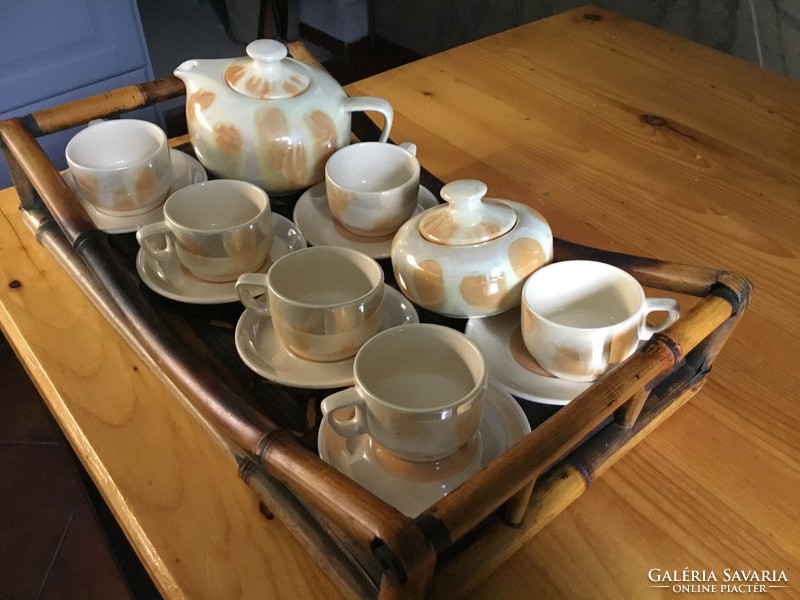 Coffee set - elegant, ceramic, pastel color