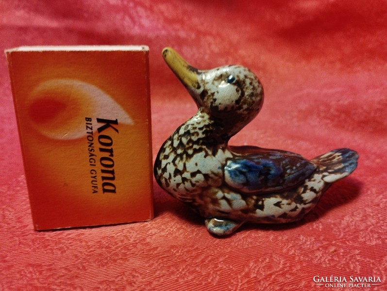 Miniature ceramic wild duck
