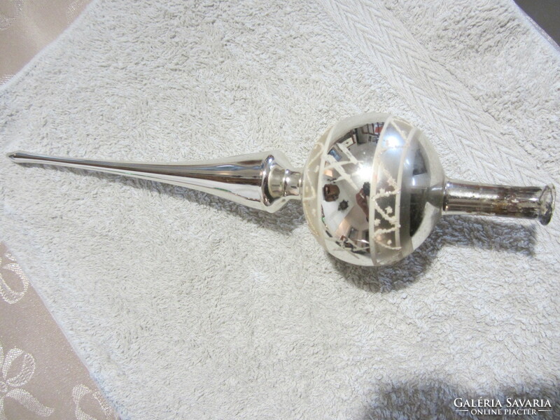 Silver colored top decoration (top decoration) 27cm