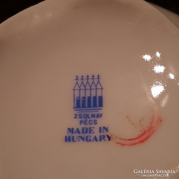 Zsolnay porcelain tea set for 6 people