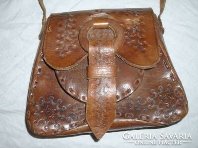 Bag shah, handmade from antique Tanzanian quality leather