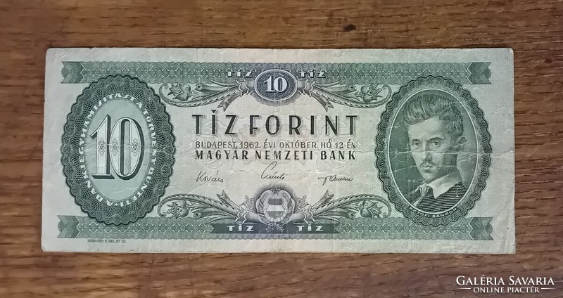 Tíz forint 1962