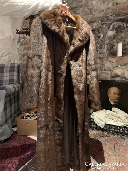 Long mink coat