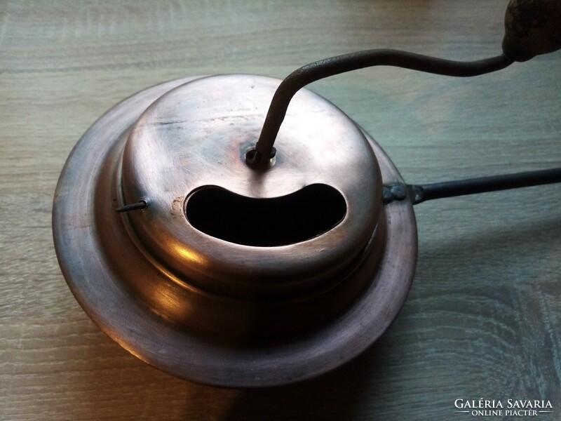 Antique copper coffee (walnut, hazelnut almond) roaster