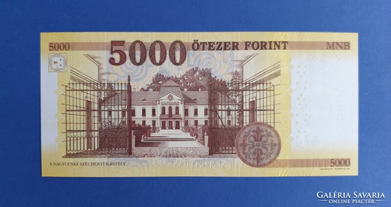 2020. évi 5.000,- forintos alacsony sorszámos forgalmi bankjegy UNC (BG 0000958)