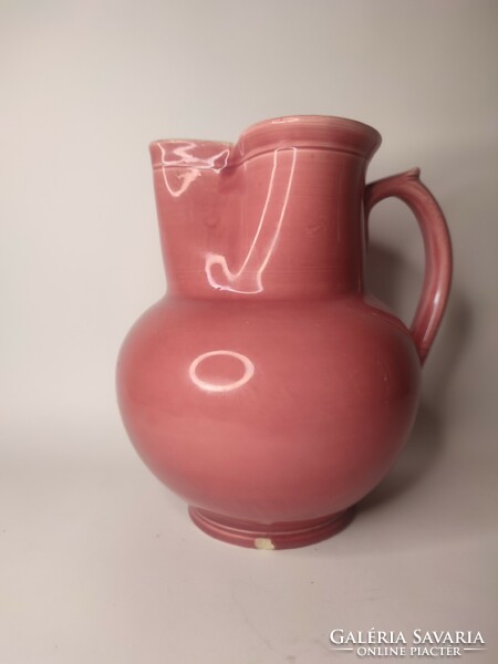 Old körmöcbánya marked pink jug similar to zsolnay