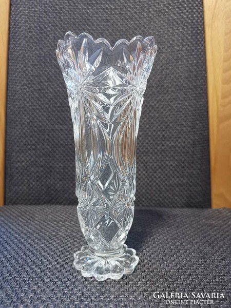 Czech crystal vase (12cm), new in box