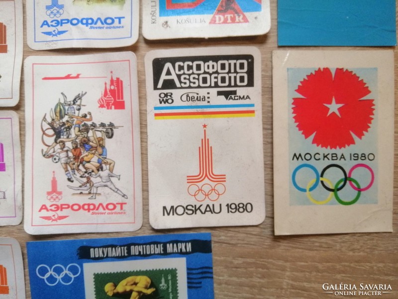 Aeroflot és az olimpia 1979 12 db. szovjet kártyanaptár