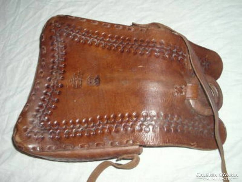 Antik tanzániai minőségi bőrből kézzel készített táska Shah