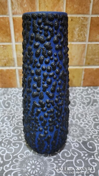 Ceramic pea glazed retro vase