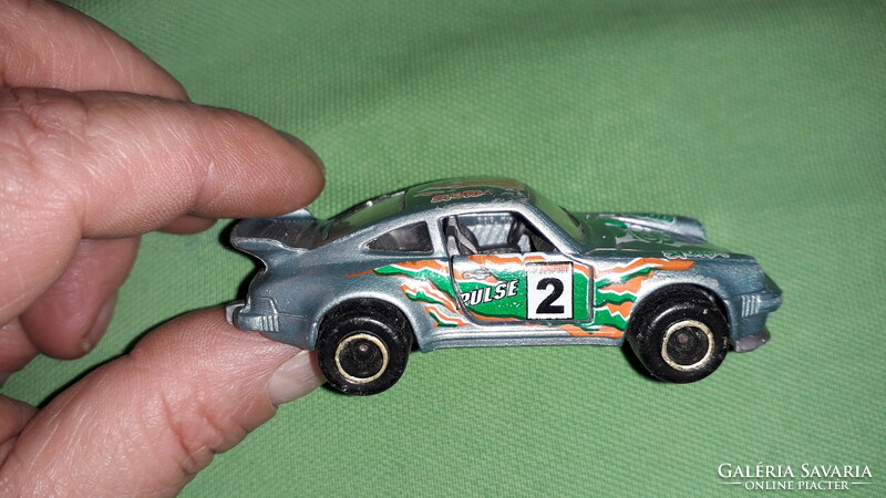 Old still French majorette - porsche turbo silver - metal small car 1: 57 size according to the pictures