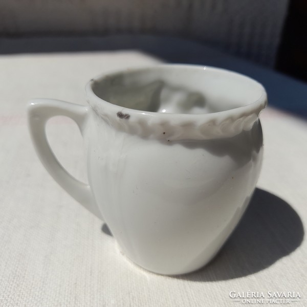 Art nouveau mini porcelain flower memory mug