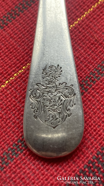 12 bachruch silver tea spoons with coat of arms