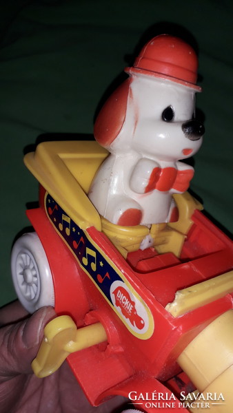 Retro dickie puppy with driver key pull-up plastic oldsmobile toy car 18x10cm according to the pictures