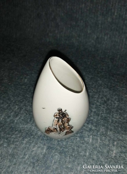 Aquincum porcelain Szeged memorial vase (a4)