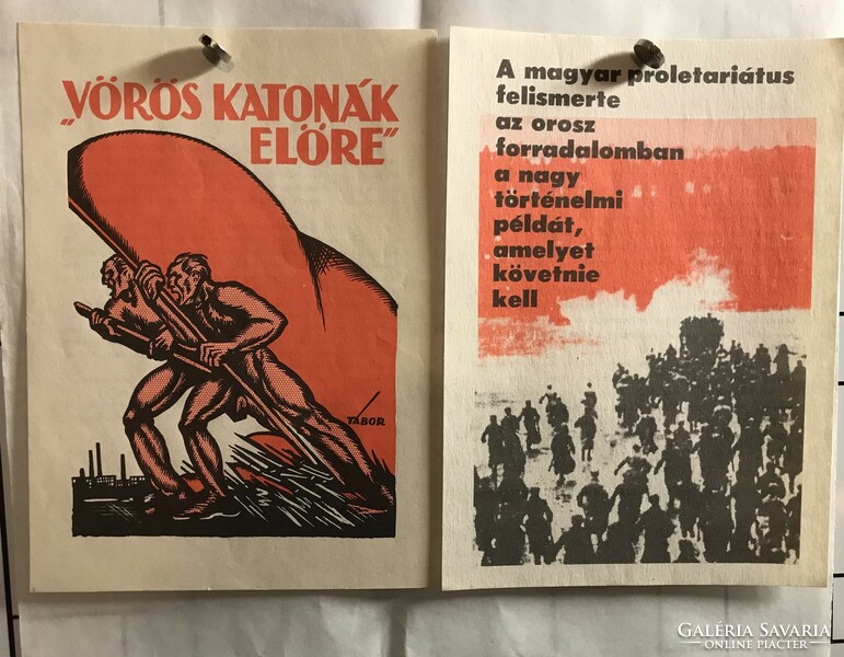 Eladó Propaganda Plakátok Röplapok 1969 Komplett 16 Darab-50 éves A KISZ 1919-1969