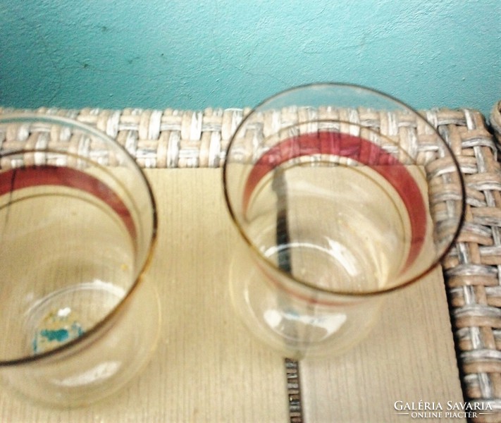 Russian vintage glass tea set