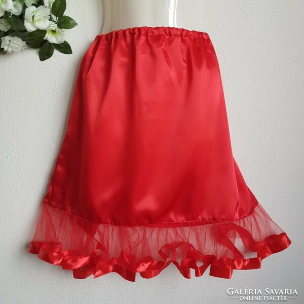 Wedding asz11 - satin skirt with tulle frill - selectable color and size