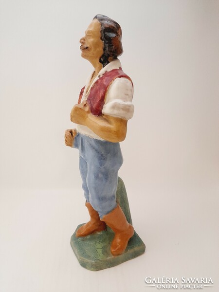 Ceramic peasant figure, 29.5 cm.