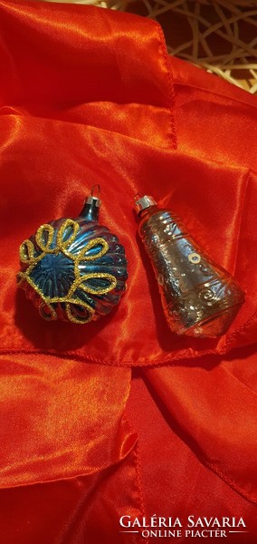 Christmas tree decoration - retro Czechoslovak ball and bell