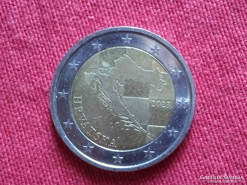 Croatia 2 euro 2023 map