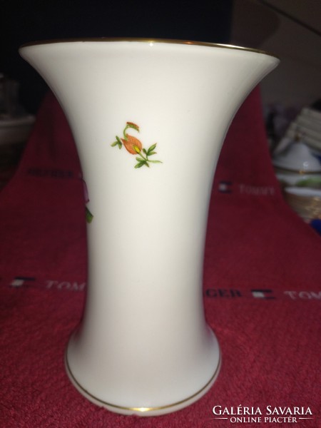 Gyönyörű Herendi virág mintás váza soha nem használt
