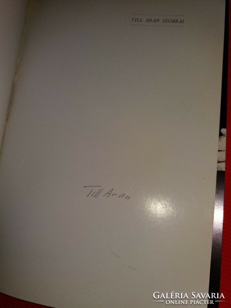 1980. TILL ARAN:szobrai könyv, MŰvésznő által dedikált példány album képek szerint RÓMAQ