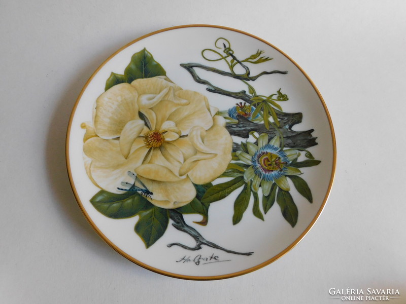 Wild flowers (passiflora, camellia) - mississippi delta - franklin porcelain