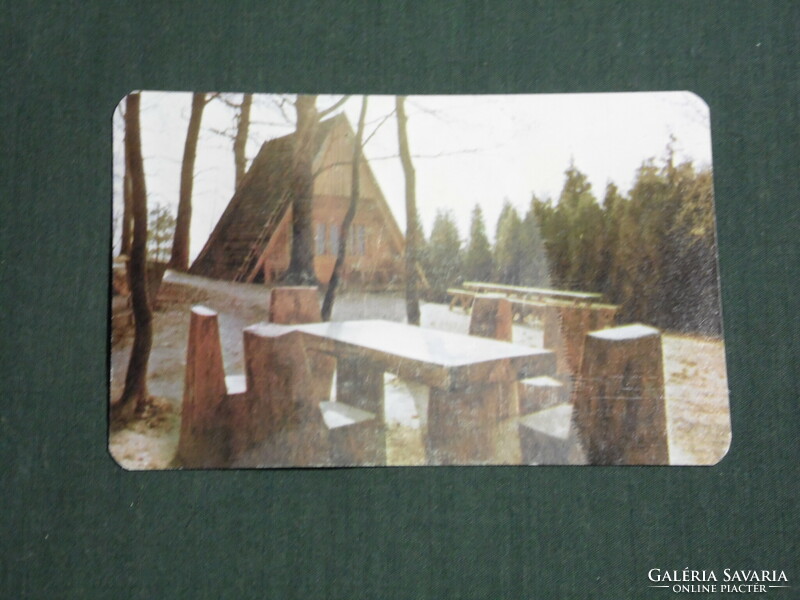 Calendar of cards, Szombathely woodworking combine, wooden house, 1978, (4)
