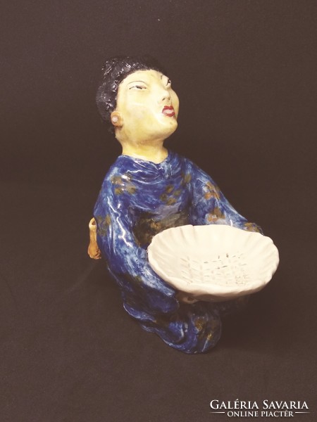 Art deco ceramic Japanese woman figure