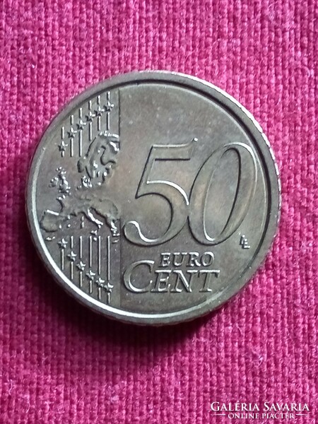 50 Euro cent Vatikáni Ferenc pápa 2014 forgalomból ,ritka darab