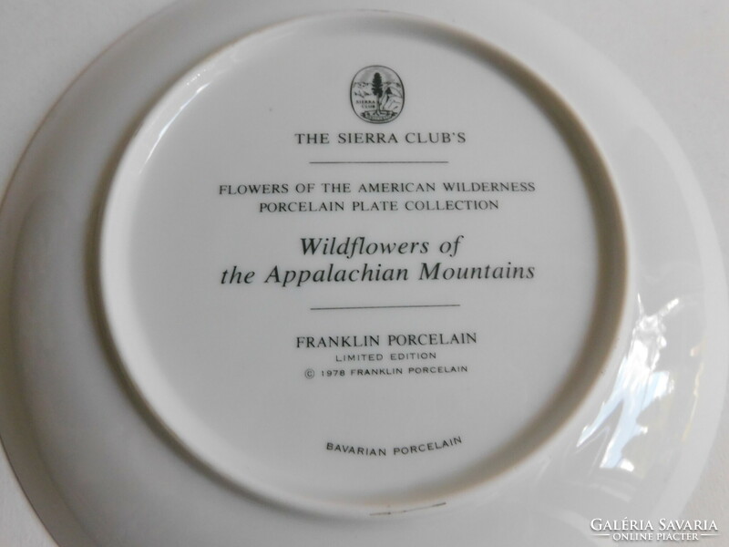 Amerika vadvirágai sorozat - Appalache hegység - Franklin porcelán