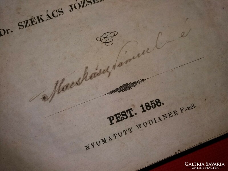 GYŰJTŐI SZENZÁCIÓ !!! 1858. Protestáns Egyházi és Iskolai lap ELSŐ TELJES évad