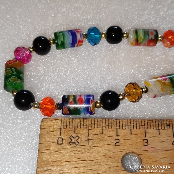 Murano glass t-lock bracelet 21cm