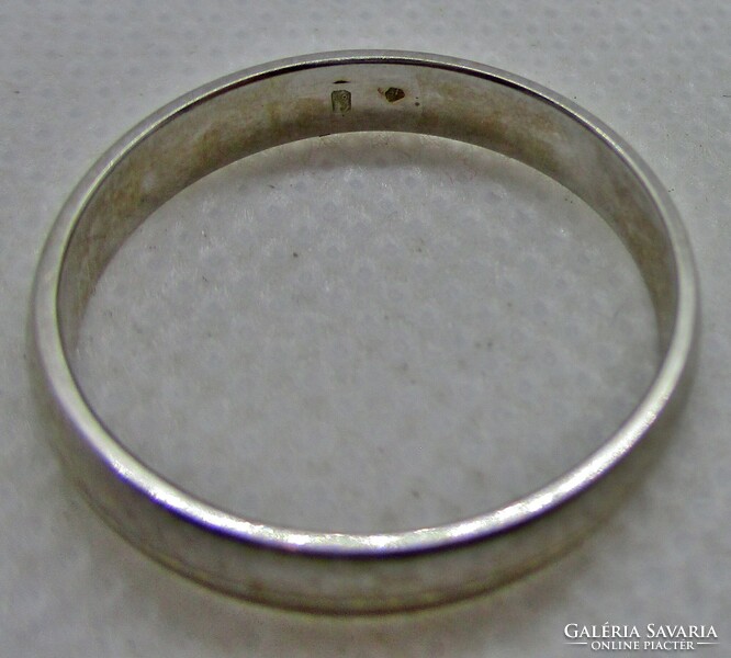 Beautiful thick 14kt white gold wedding ring