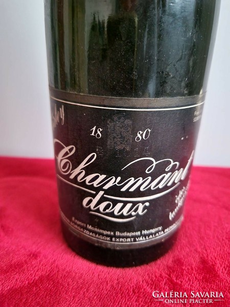 RETRO! Bontatlan Törley pezsgő 100 éves JUBILEUMI emlék palack, 1980as évek,Hungarovin, RITKASÁG