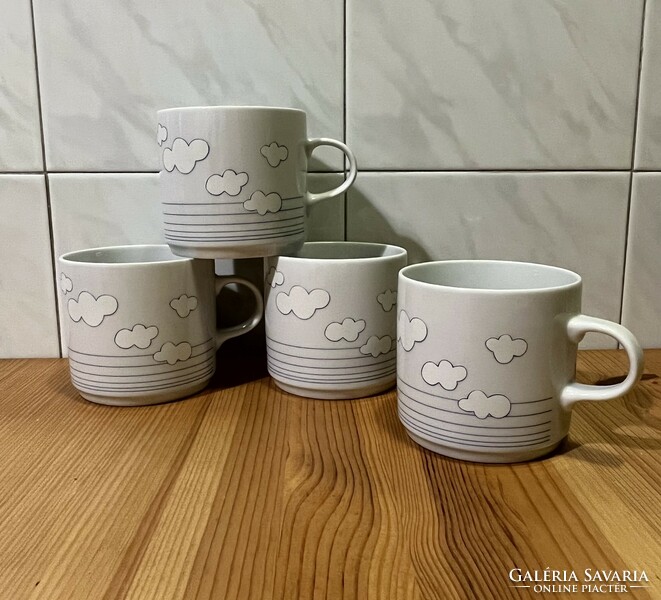 Alföldi extra rare mugs with a cloud contour pattern