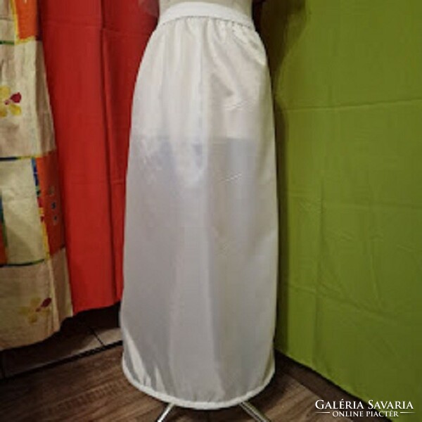 Wedding asz54 - 1 round silk white bridal petticoat, hoop, step reliever