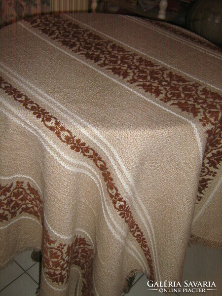 Wonderful pastel woven tablecloth