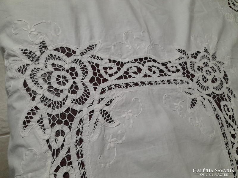 Lace white tablecloth