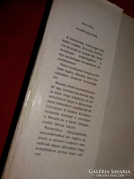 1969.Zane Grey: Vadnyugaton könyv western regény képek szerint IFJÚSÁGI