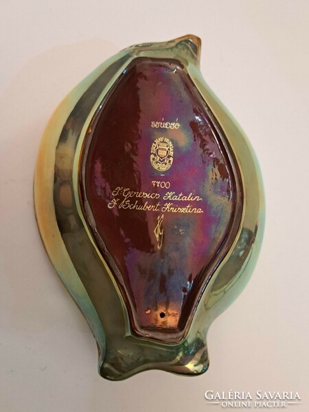 Beautiful color!!! Zsolnay eosin porcelain tulip bowl